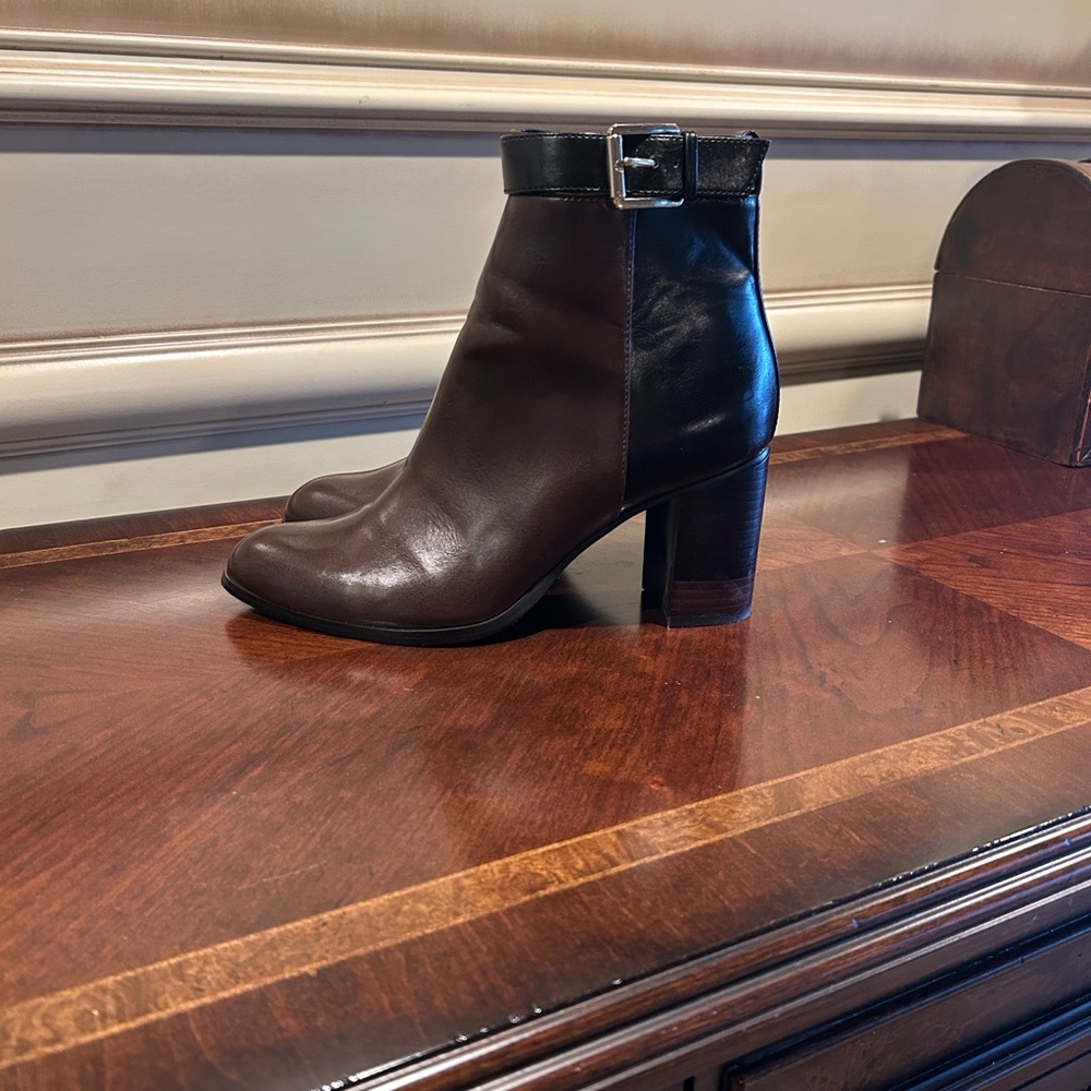 H&M Black and Brown Ankle Boots size 8 (39 EU)